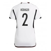 Dámy Fotbalový dres Německo Antonio Rudiger #2 MS 2022 Domácí Krátký Rukáv